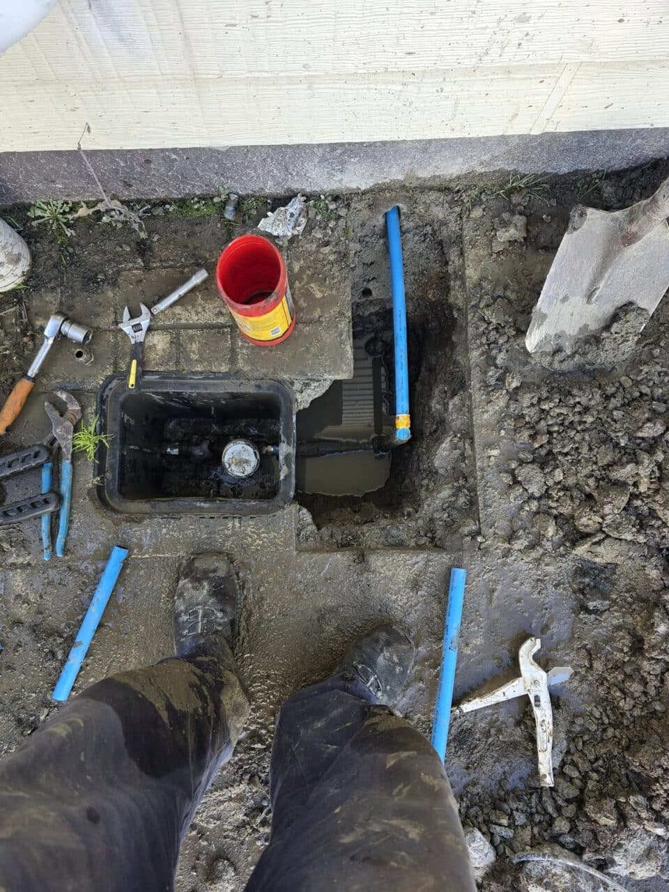 Plumbing and More - water main repair in Nelson