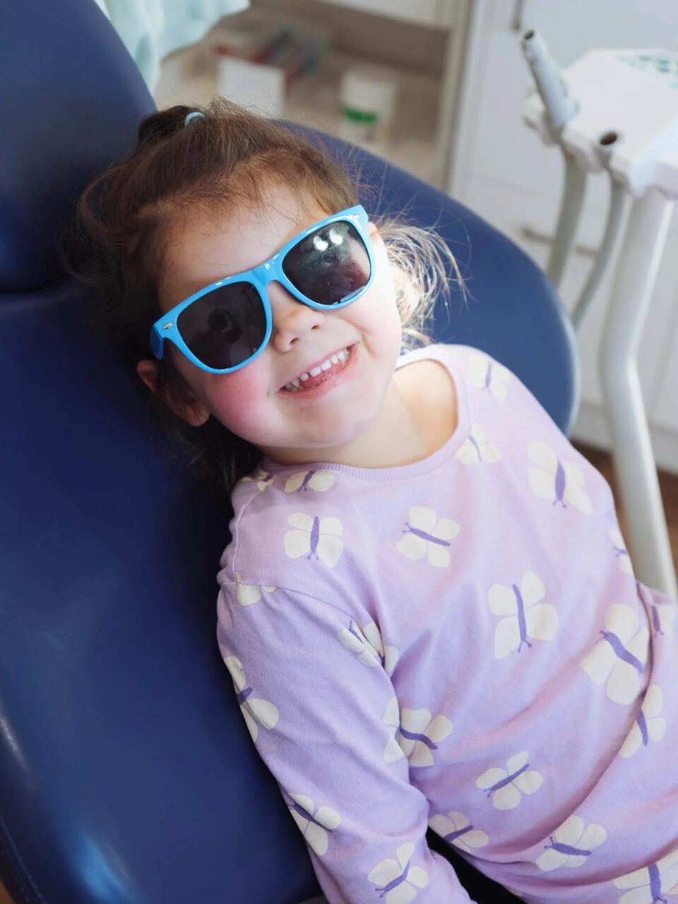 Child in the dental chair at Quin Dental, Nelson