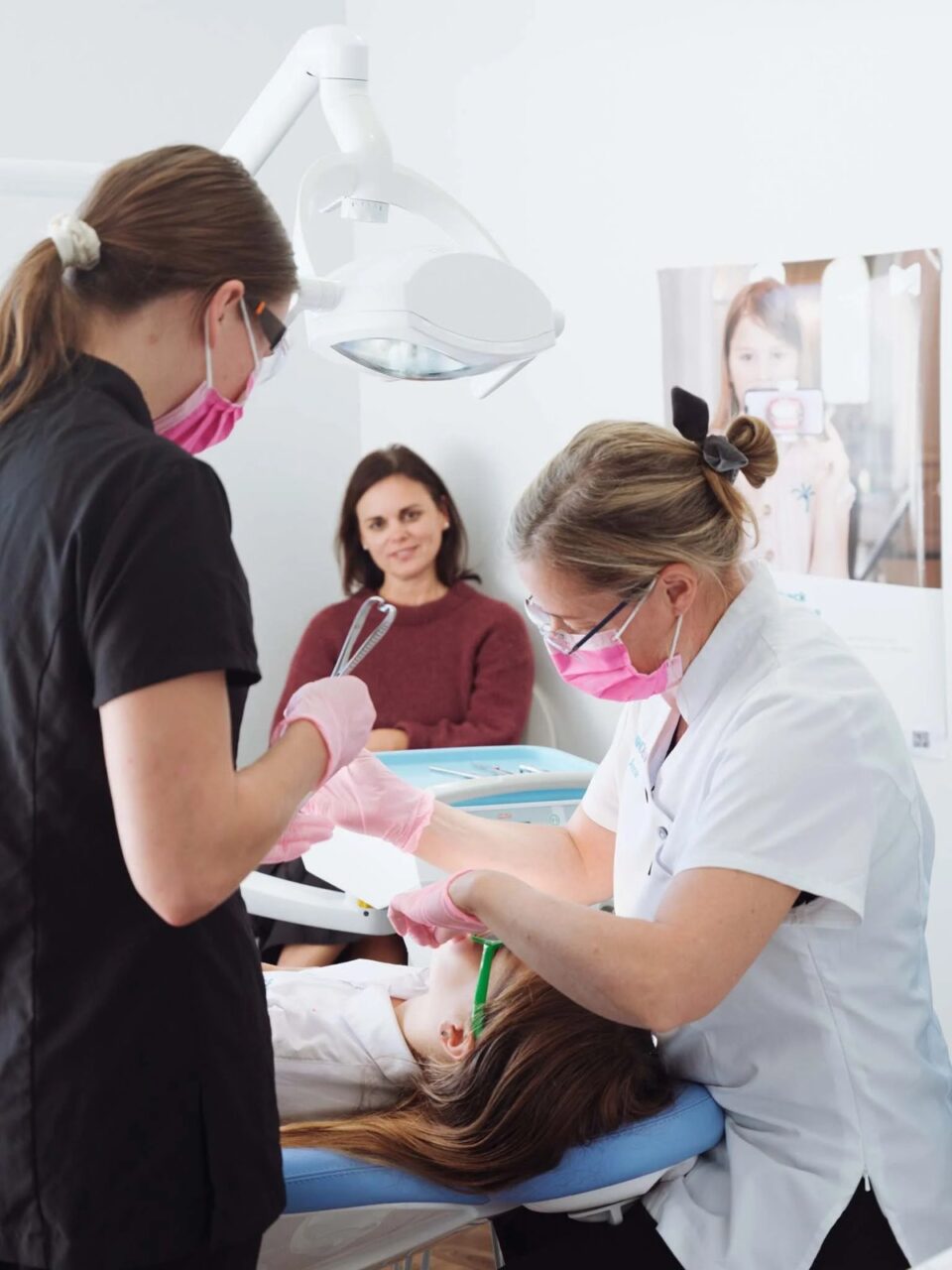 Teenager and parent at a dental appointment at Quin Dental